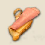 ბრუსკეტა ლორით და ჰოლანდიური ყველით